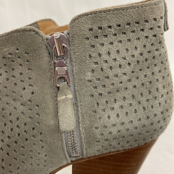 Rag and Bone Margot Boot Perforated Leather Suede Dual Side Zipper Ankle Booties - Picture 3 of 16